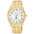 Pulsar Men's Traditional Collection Gold-Tone Expansion Bracelet Watch